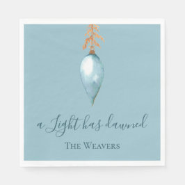 Servilleta De Papel Isaiah 9:2 Navidades cristianos de acuarela origin