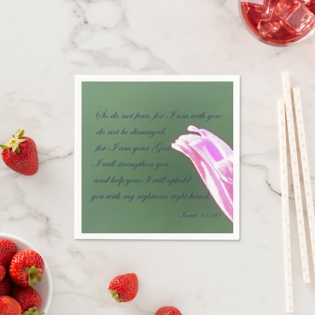 Servilleta De Papel Isaías 41:10 (In situ)