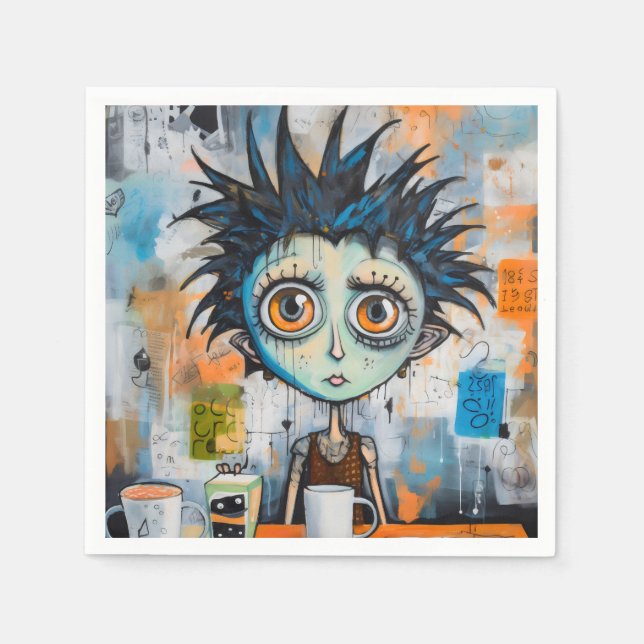 Servilleta De Papel Isak Inkwell pronuncio de la mañana del lunes (Anverso)