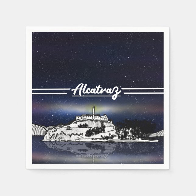 Servilleta De Papel Isla Alcatraz (Anverso)