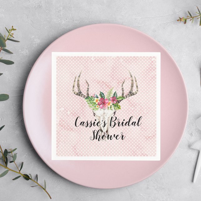 Servilleta De Papel Isla Boho Shower Nupcial de Cráneo (Subido por el creador)