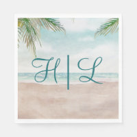 Isla Breeze Sandy Beach Wedding Monograma Cena