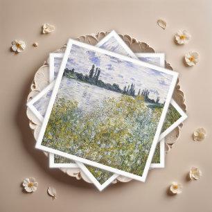 Servilleta De Papel Isla de flores cerca de Vétheuil, Claude Monet