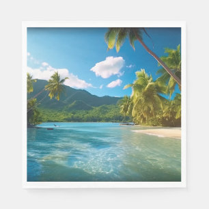 Servilleta De Papel Isla Paradisíaca de Costa Rica