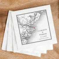 Isla Tybee Mapa Georgia Elegante matrimonio