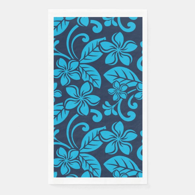 Servilleta De Papel ?ISLAND PLUMERIA (azul x 2) (Anverso)