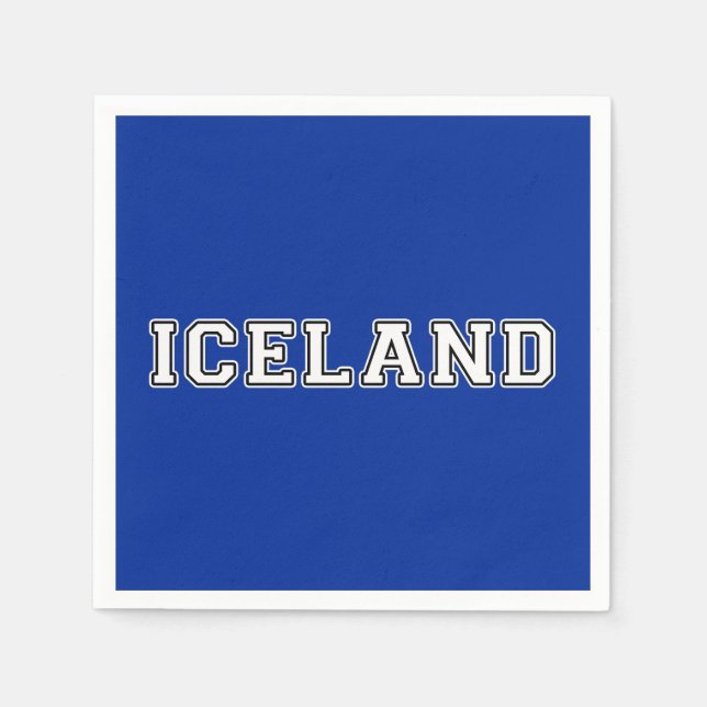 Servilleta De Papel Islandia (Anverso)