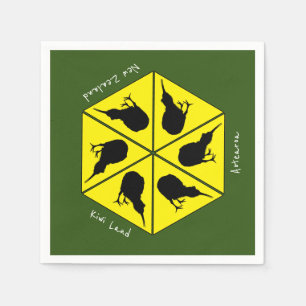 Servilleta De Papel Islas Kiwi Bird y Nueva Zelanda/ Islas Aotearoa (p