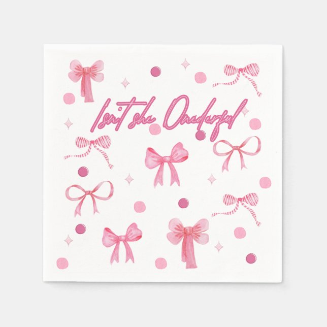 Servilleta De Papel Isn't she Onederful napkin (Anverso)