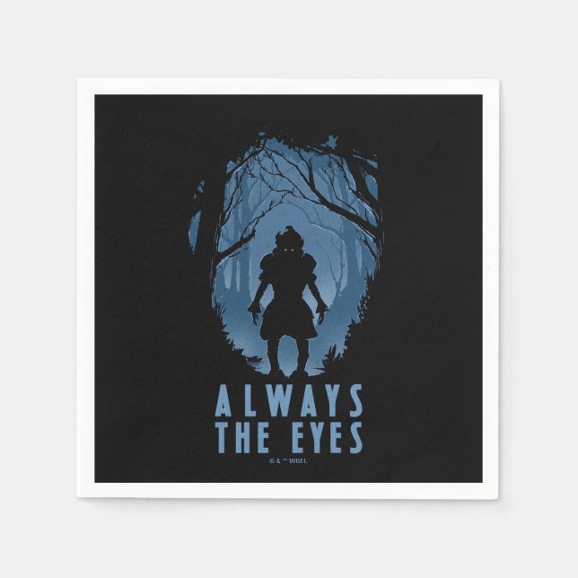 Servilleta De Papel IT Always The Eyes Forest Silhouette (Anverso)