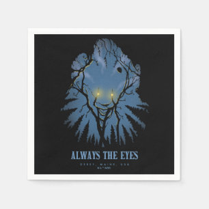 Servilleta De Papel IT Always the Eyes Pareidolic Tree Tops