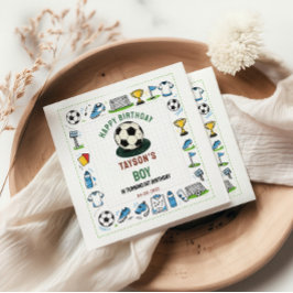 Servilleta De Papel It’s Game Time Soccer 1st Birthday – Fun Kids 