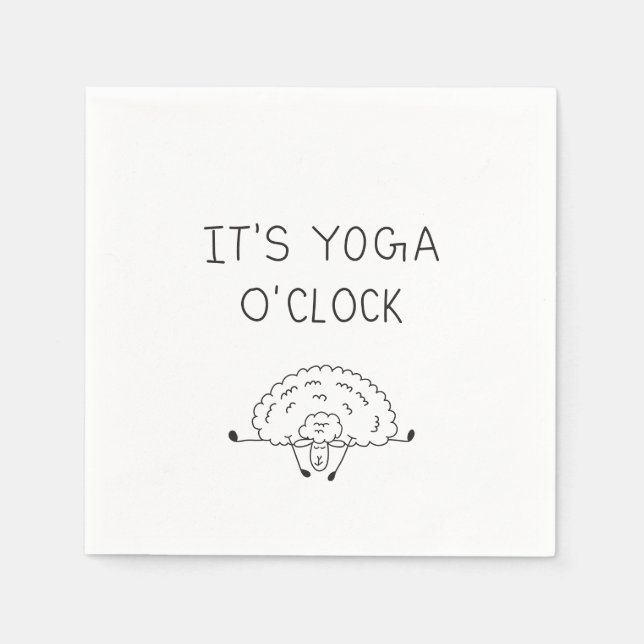 Servilleta De Papel It’s Yoga O’Clock Sheep (Anverso)