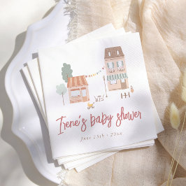 Servilleta De Papel It Takes A Village Hand Drawn Baby Shower