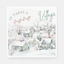 Servilleta De Papel it takes a village napkins