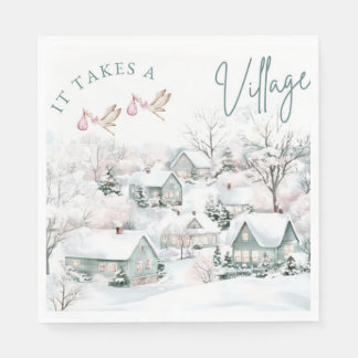 Servilleta De Papel it takes a village napkins