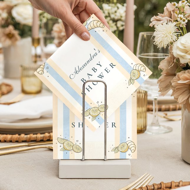 Servilleta De Papel Italian Café Doodle Stripes (Subido por el creador)