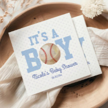 It's a Boy! Baby Shower de béisbol azul