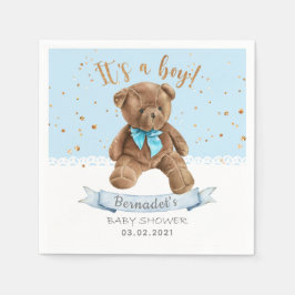 Servilleta De Papel It's a Boy! Teddy Bear Baby Shower