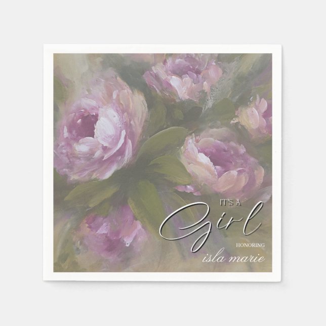 Servilleta De Papel It's A Girl (Anverso)