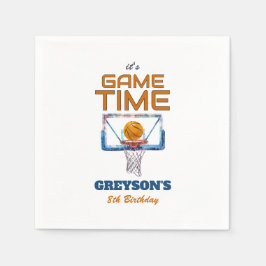 Servilleta De Papel It's Game Time Any Age Birthday