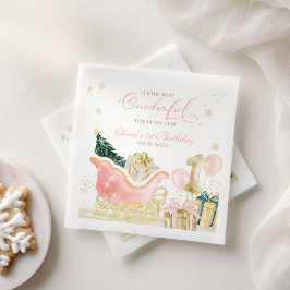 Servilleta De Papel It's The Most Onederful Time of the Year Birthday