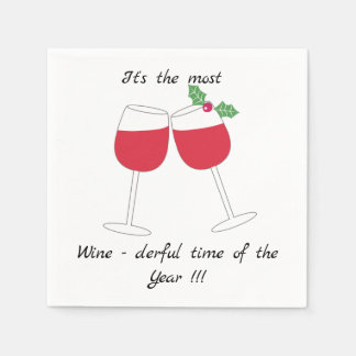 Servilleta De Papel It's the most Wine-derful time of the Year