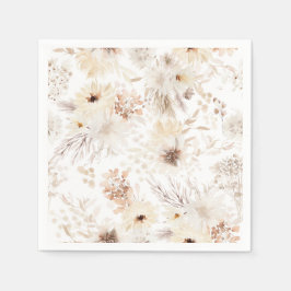Servilleta De Papel Ivory Boho Floral