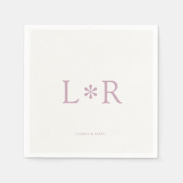 Servilleta De Papel Ivory & Lilac | Stylish Modern