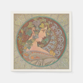 Servilleta De Papel Ivy - Alphonse Mucha