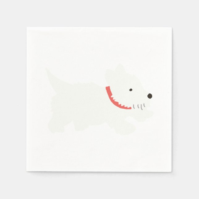 Servilleta De Papel Izzie The Westie (Anverso)