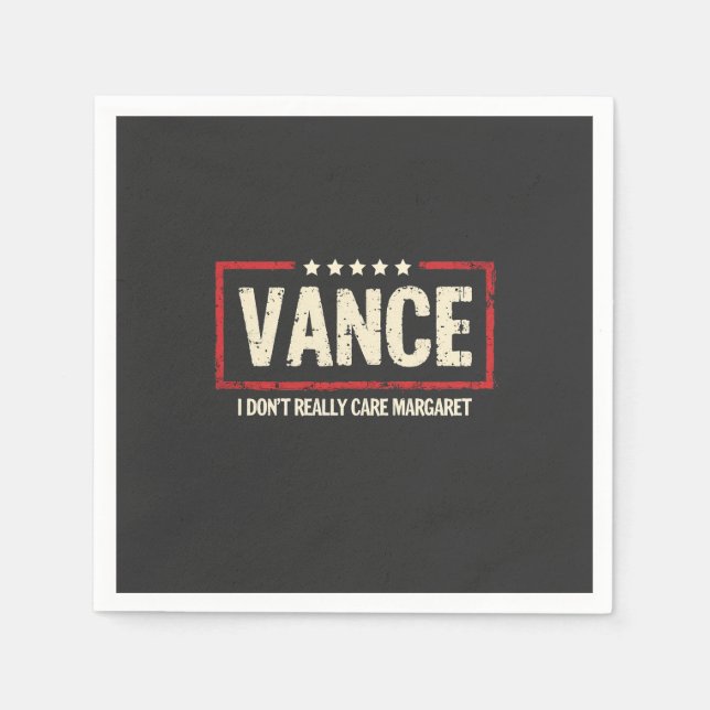 Servilleta De Papel J. D. Vance Gracioso Meme que realmente no me impo (Anverso)