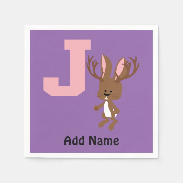 Servilleta De Papel J es para Jackalope (Anverso)