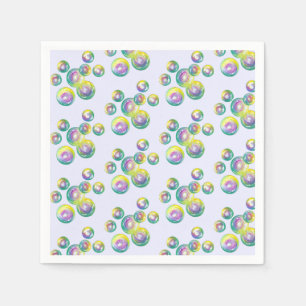 Servilleta De Papel Jabón arcoiris burbujas burbujas y diversión en ve