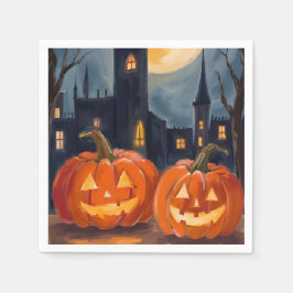Servilleta De Papel Jack-O-Lantern Fright | Fiesta espeluznante de Hal