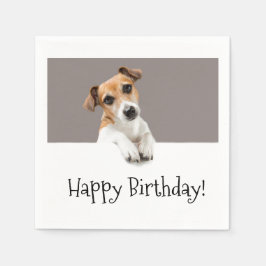 Servilleta De Papel Jack Russell Puppy Dog Cute Adorable Sweet