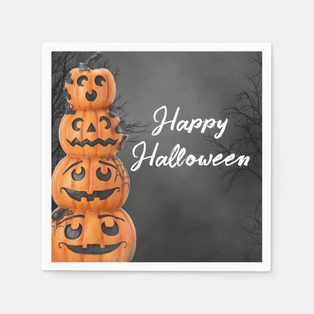 Servilleta De Papel Jackolantern Halloween Party (Anverso)