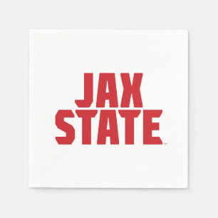 Servilleta De Papel Jacksonville State University JAX STATE Bold Red