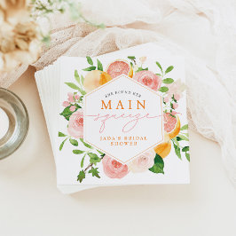 Servilleta De Papel JADA Citrus Fruit Main Squeeze Bridal Shower