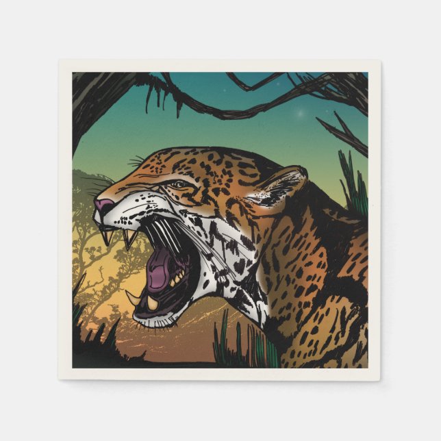Servilleta De Papel Jaguar (Anverso)