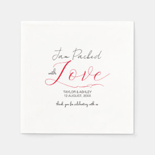Servilleta De Papel Jam Packed with Love Boda