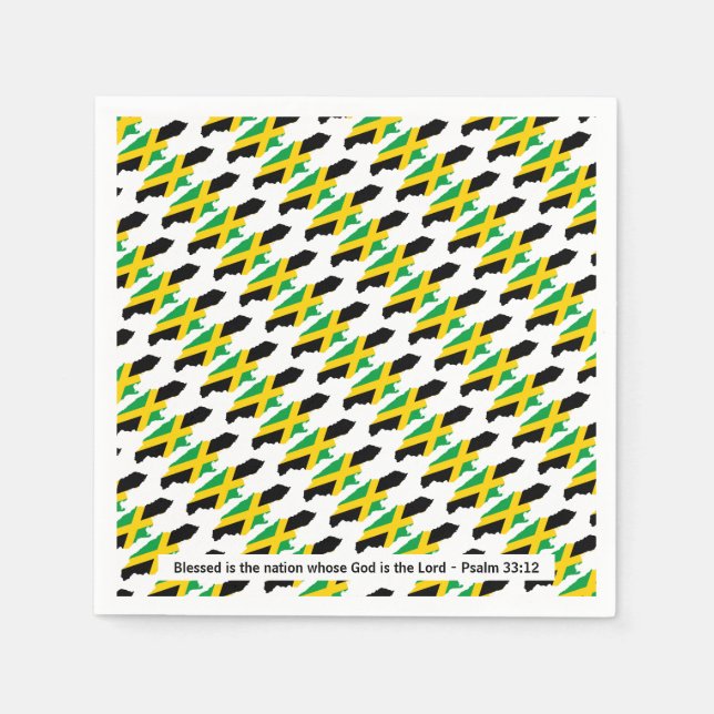 Servilleta De Papel JAMAICA Blessed Nation Celebrations Paper (Anverso)