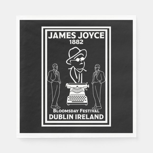 Servilleta De Papel James Joyce Dublin Irlanda (Anverso)