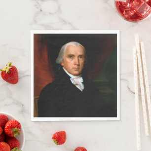 Servilleta De Papel James Madison el 4º Presidente: América Colonial