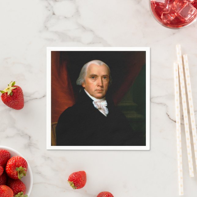 Servilleta De Papel James Madison el cuarto presidente: América coloni (In situ)