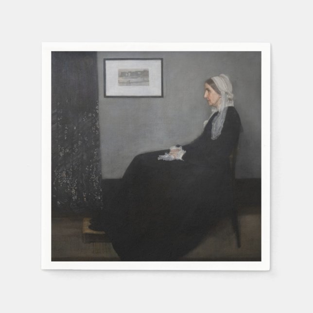 Servilleta De Papel James Whistler - Retrato de la madre del artista (Anverso)