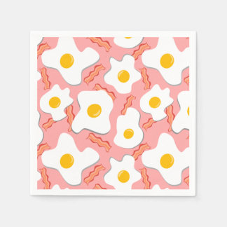 Servilleta De Papel Jamón, Huevos Y Cara De Bacon
