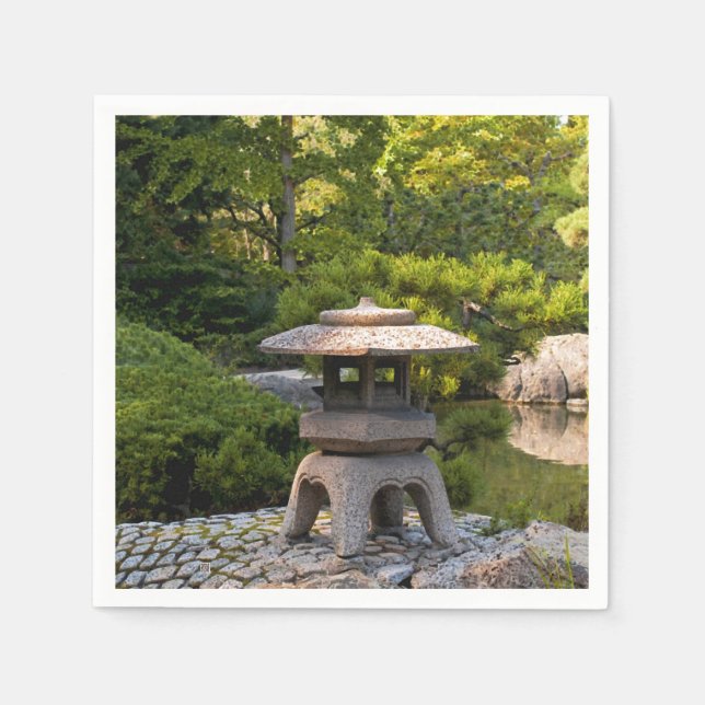 Servilleta De Papel Japanese Garden - Traditional Aesthetic  (Anverso)