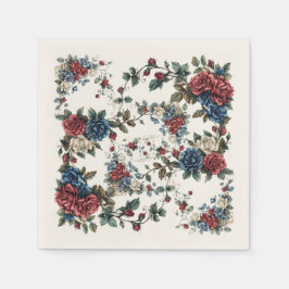 Servilleta De Papel Jardín Americano Rosas Patrióticas