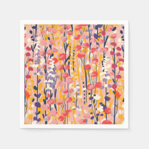 Servilleta De Papel Jardín Botánico Floral de Flores Silvestres Modern